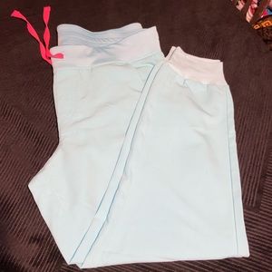 Figs Neon Blue Joggers Large Petite